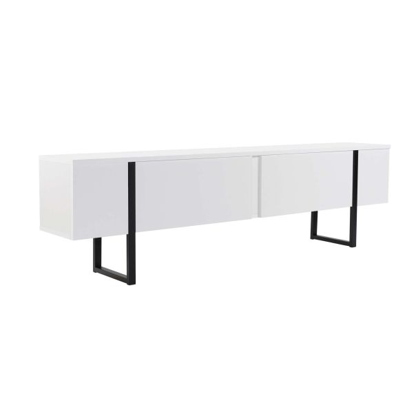 NORDURE TV komoda Serenity, bela/crna - EP3056750