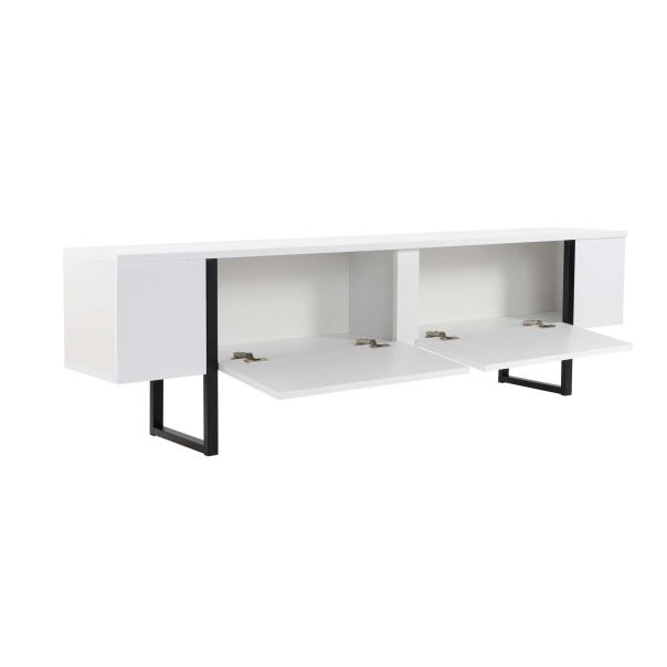 NORDURE TV komoda Serenity, bela/crna - EP3056750