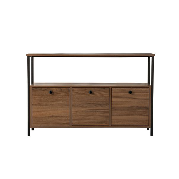NORDURE Komoda Solace, braon/crna - EP3056756