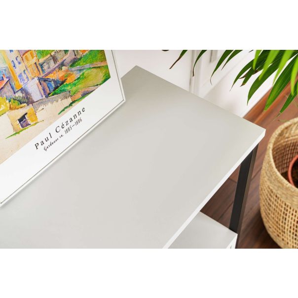 NORDURE Komoda Solace, bela/crna - EP3056762