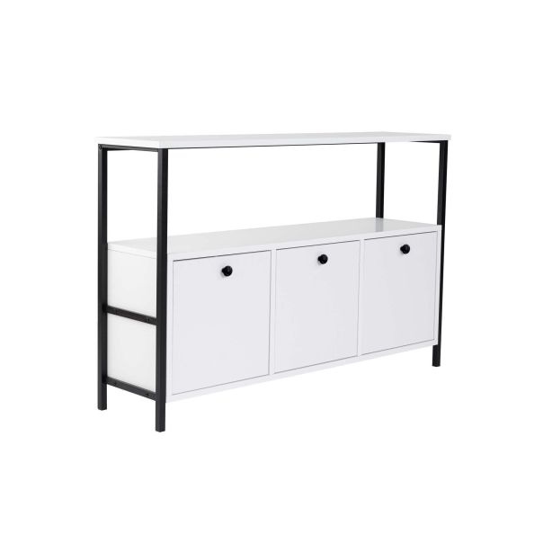 NORDURE Komoda Solace, bela/crna - EP3056762