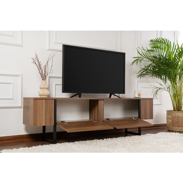 NORDURE TV komoda Serenity, braon/crna - EP3056768