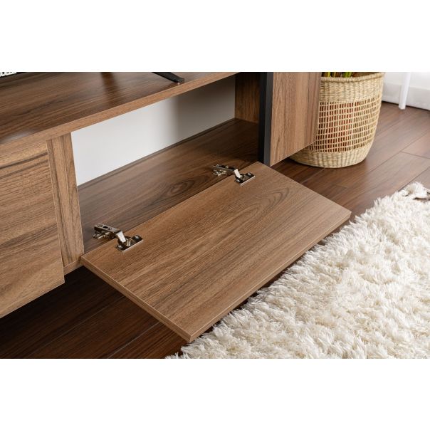 NORDURE TV komoda Serenity, braon/crna - EP3056768