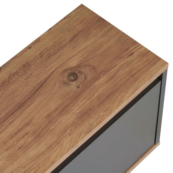 NORDURE TV komoda Sentinel, antracit/braon - EP3056777