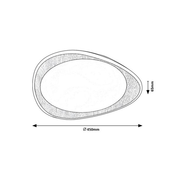 Rabalux Plafonjera Tamino LED 24W bukva (2427) - 2427-1