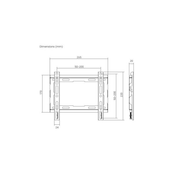 S BOX Zidni nosač za TV 23