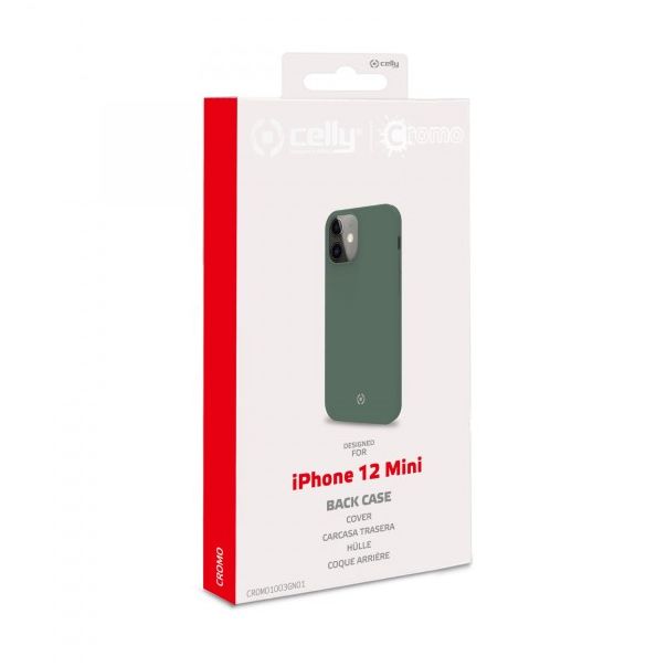 CELLY Futrola CROMO za iPhone 12 MINI, zelena - CROMO1003GN01