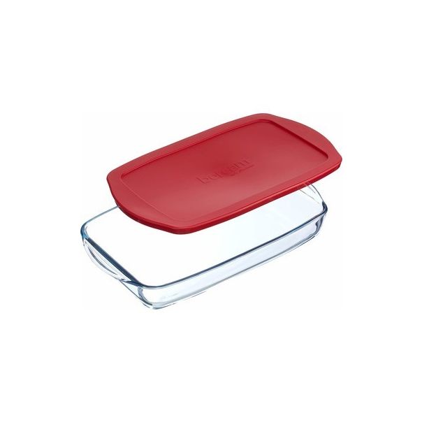 PASABAHCE Borcam pravougaoni sa plastičnim poklopcem 336x190mm 1950cc - 190468-1