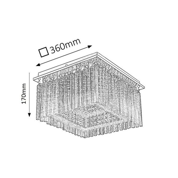 Rabalux Plafonjera Danielle LED 21W hrom (2448) - 2448