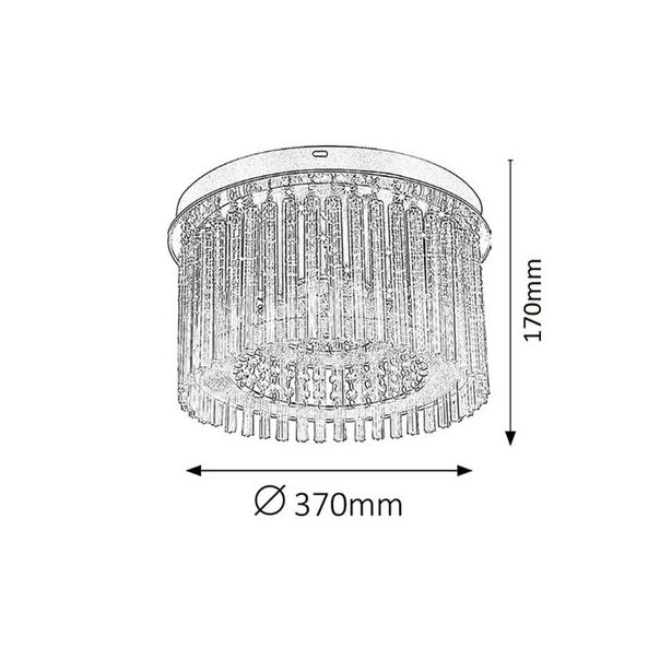 Rabalux Plafonjera Danielle LED 18W hrom (2449) - 2449