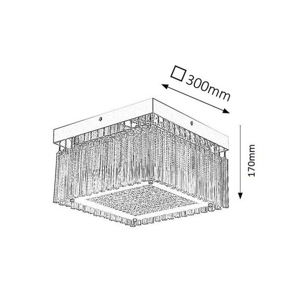 Rabalux Plafonjera Marcella LED 18W hrom (2451) - 2451-1