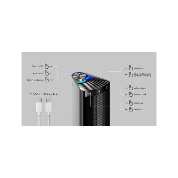 EDIFIER Bežični Bluetooth zvučnik MF200, siva - 245152