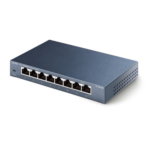 TP LINK LAN Switch TP-LINK TL-SG108 Gigabit 10/100/1000Mbps - 70574-1