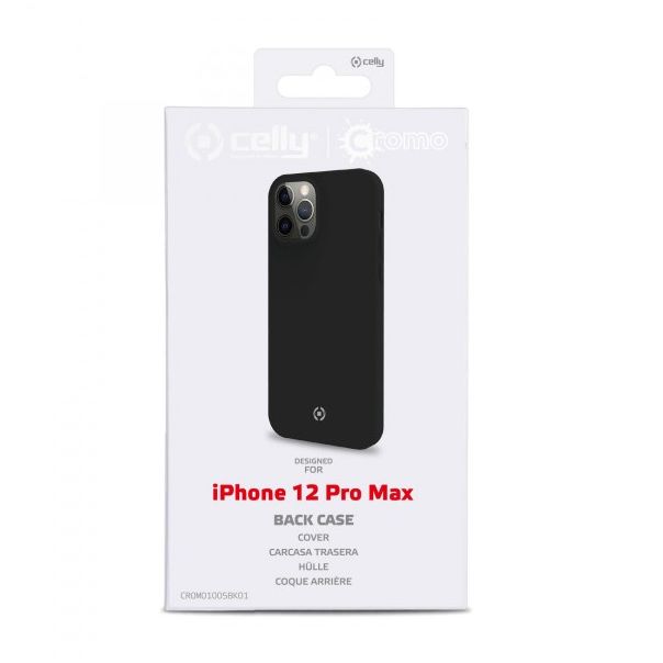 CELLY Futrola CROMO za iPhone 12 PRO MAX, crna - CROMO1005BK01
