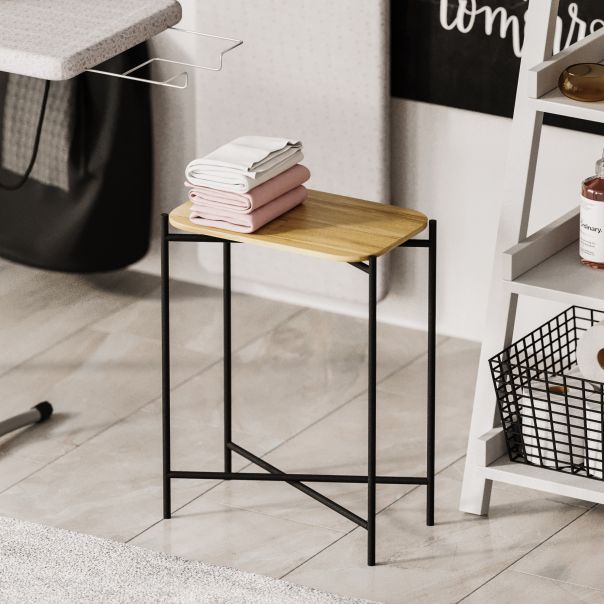 HANAH HOME Klub sto Shb-003, braon/crna - 247HFM1142