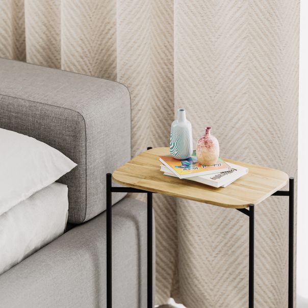 HANAH HOME Klub sto Shb-003, braon/crna - 247HFM1142