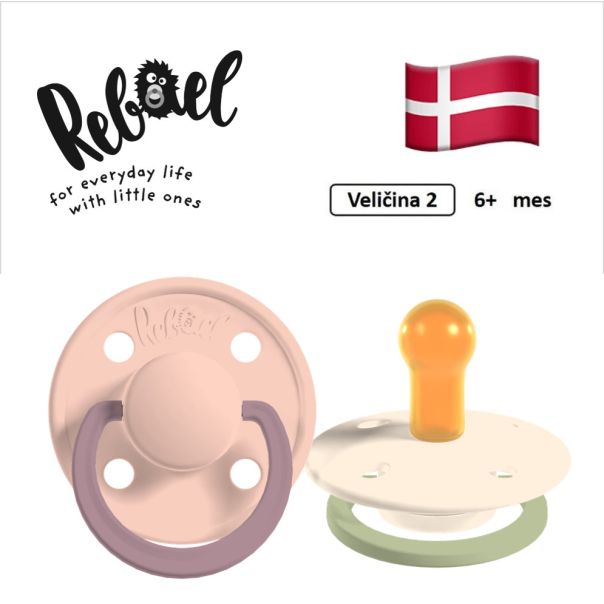 REBAEL cucle za bebe, 6+ mes, 2 kom, Blush i Champagne, RBL24842292 - EP3256657