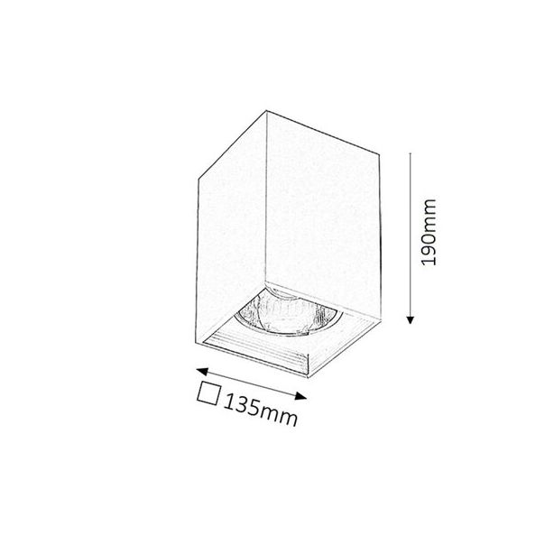 RABALUX Ugradna rasveta Maddox siva E27 60W - 2487