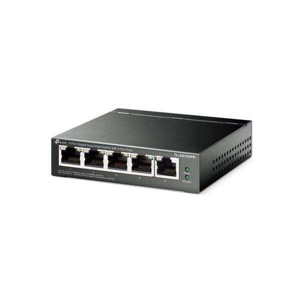 TP LINK TP-LINK switch Gigabit 5x RJ45 10/100/1000Mbps, Easy Smart, 4-Port PoE+ - EP1950053