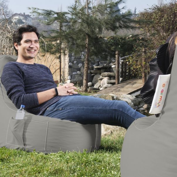 ATELIER DEL SOFA Baštenski lazy bag Eva sport, siva - 248FRN1113