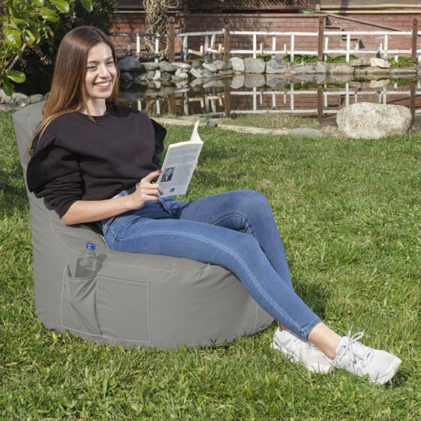 ATELIER DEL SOFA Baštenski lazy bag Eva sport, siva - 248FRN1113