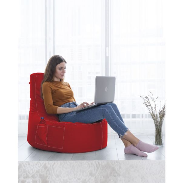 ATELIER DEL SOFA Baštenski lazy bag Eva sport, crvena - 248FRN1114