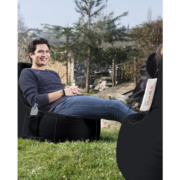 ATELIER DEL SOFA Baštenski lazy bag Eva sport, crna - 248FRN1115