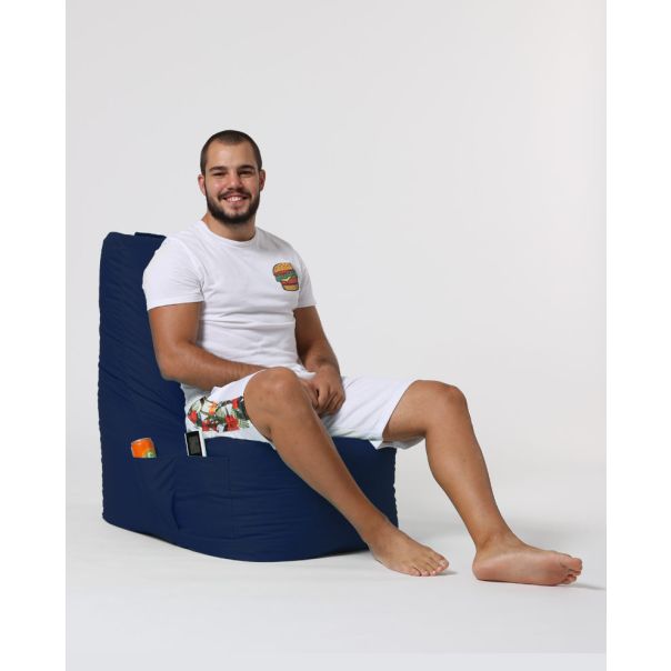 ATELIER DEL SOFA Baštenski lazy bag Diamond, tamnoplava - 248FRN1148