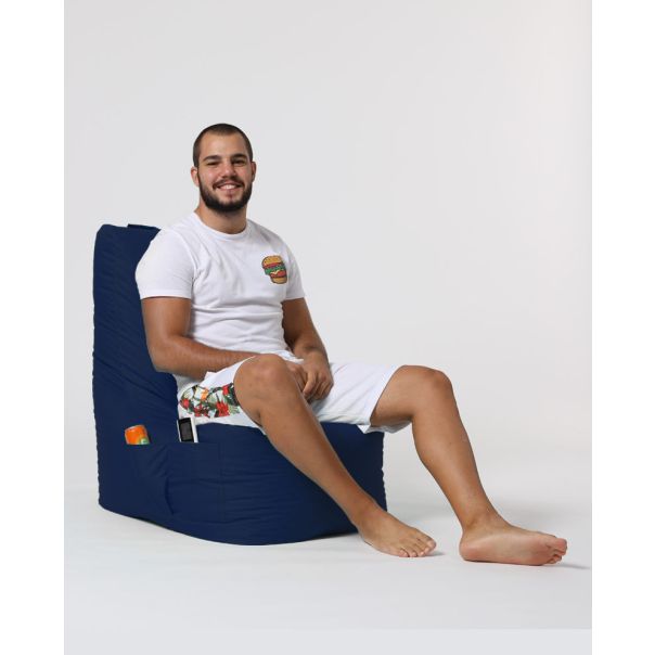 ATELIER DEL SOFA Baštenski lazy bag Diamond, tamnoplava - 248FRN1148