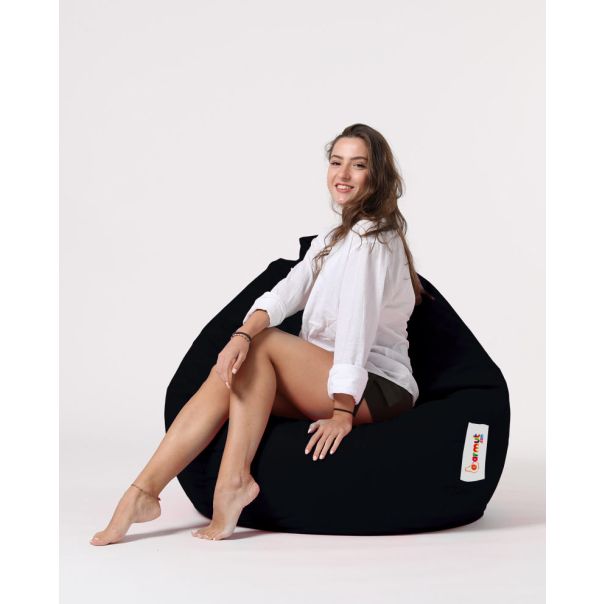 ATELIER DEL SOFA Baštenski lazy bag Premium XXL, crna - 248FRN1174