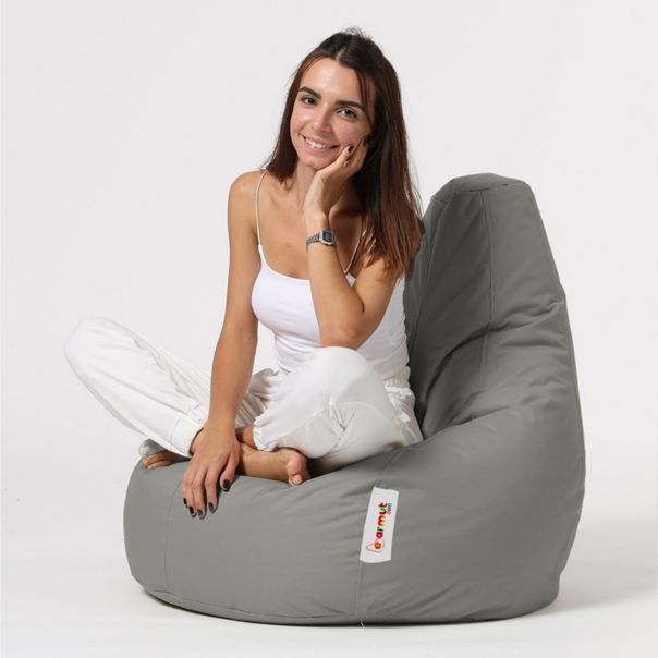 ATELIER DEL SOFA Baštenski lazy bag Drop L, siva - 248FRN1179