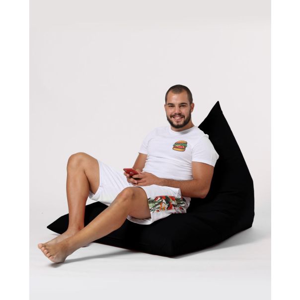 ATELIER DEL SOFA Baštenski lazy bag Pyramid big bed, crna - 248FRN1198