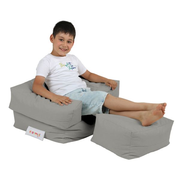 ATELIER DEL SOFA Baštenski lazy bag za decu 2u1 Kids single seat, siva - 248FRN1222