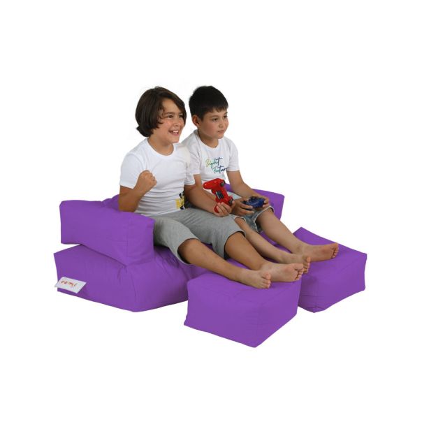 ATELIER DEL SOFA Baštenski lazy bag za decu 3u1 Kids double seat, ljubičasta - 248FRN1227