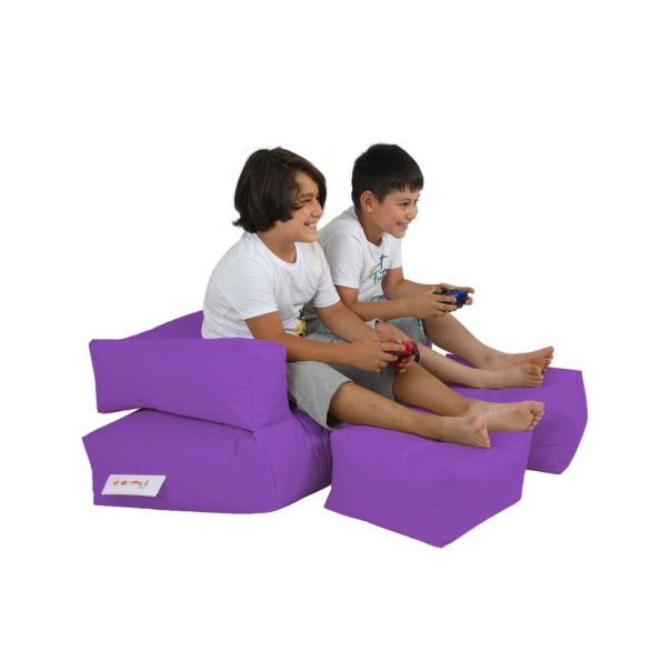 ATELIER DEL SOFA Baštenski lazy bag za decu 3u1 Kids double seat, ljubičasta - 248FRN1227