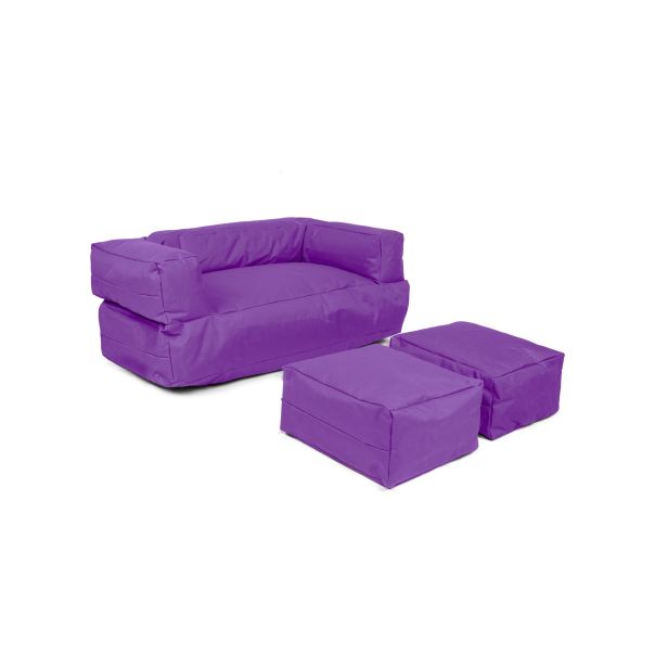 ATELIER DEL SOFA Baštenski lazy bag za decu 3u1 Kids double seat, ljubičasta - 248FRN1227