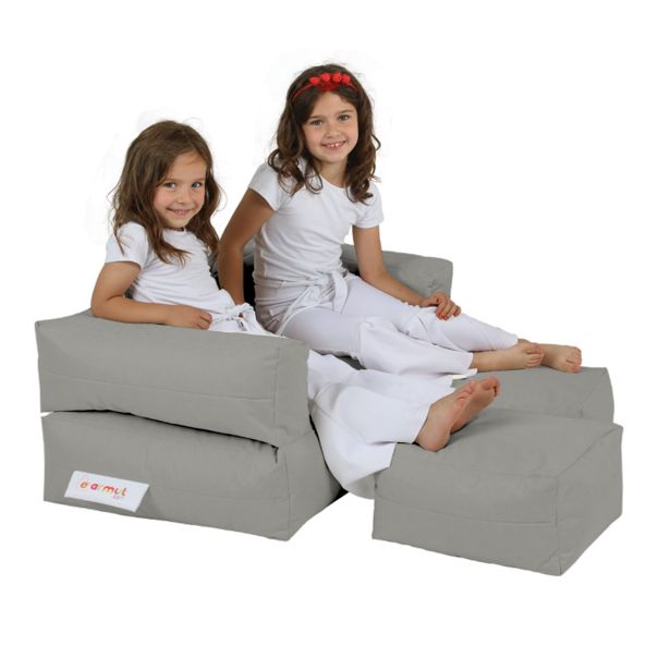 ATELIER DEL SOFA Baštenski lazy bag za decu 3u1 Kids double seat, siva - 248FRN1228