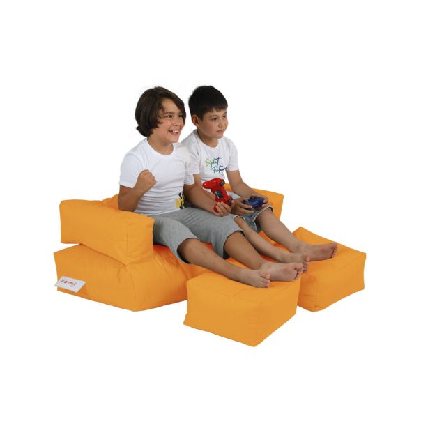 ATELIER DEL SOFA Baštenski lazy bag za decu 3u1 Kids double seat, narandžasta - 248FRN1229