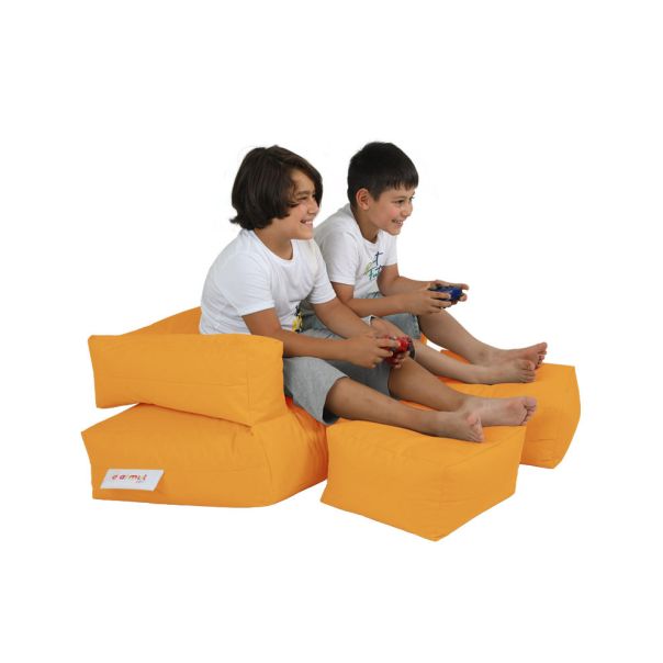 ATELIER DEL SOFA Baštenski lazy bag za decu 3u1 Kids double seat, narandžasta - 248FRN1229