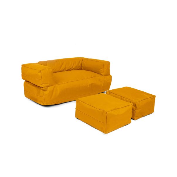 ATELIER DEL SOFA Baštenski lazy bag za decu 3u1 Kids double seat, narandžasta - 248FRN1229