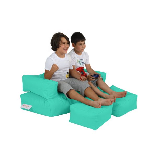 ATELIER DEL SOFA Baštenski lazy bag za decu 3u1 Kids double seat, tirkizna - 248FRN1230