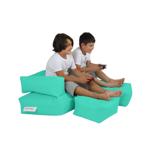 ATELIER DEL SOFA Baštenski lazy bag za decu 3u1 Kids double seat, tirkizna - 248FRN1230