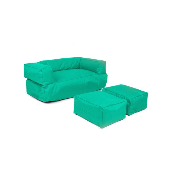 ATELIER DEL SOFA Baštenski lazy bag za decu 3u1 Kids double seat, tirkizna - 248FRN1230