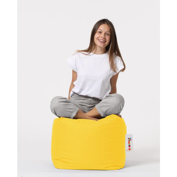 ATELIER DEL SOFA Baštenski lazy bag - tabure Square, žuta - 248FRN1305
