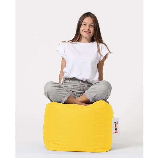ATELIER DEL SOFA Baštenski lazy bag - tabure Square, žuta - 248FRN1305