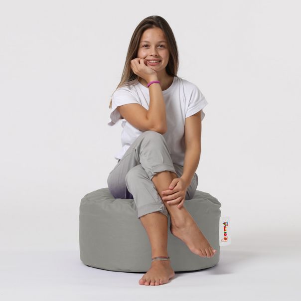 ATELIER DEL SOFA Baštenski lazy bag - tabure Round, siva - 248FRN1311