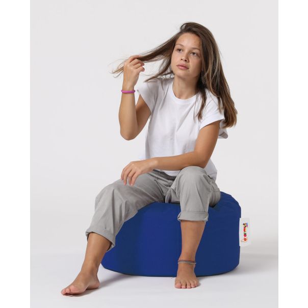 ATELIER DEL SOFA Baštenski lazy bag - tabure Round, plava - 248FRN1314