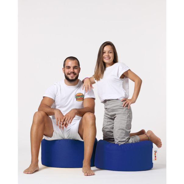 ATELIER DEL SOFA Baštenski lazy bag - tabure Round, plava - 248FRN1314