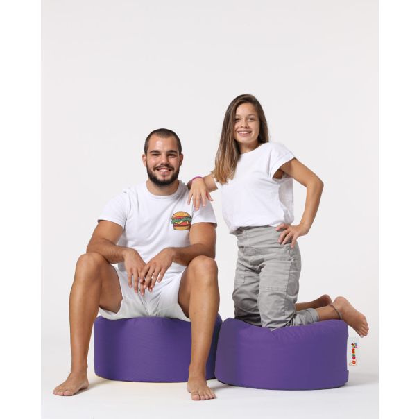 ATELIER DEL SOFA Baštenski lazy bag - tabure Round, ljubičasta - 248FRN1315