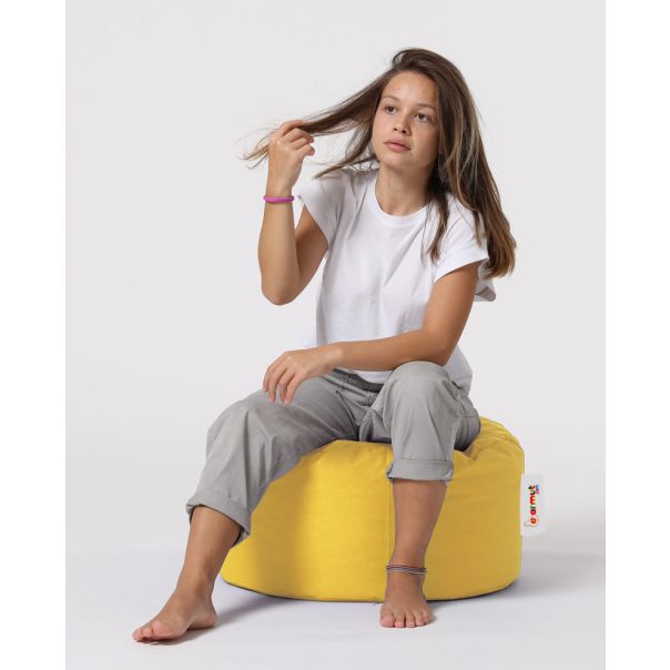 ATELIER DEL SOFA Baštenski lazy bag - tabure Round, žuta - 248FRN1317